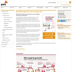 Breakthrough innovation and growth - global innovation survey - PwC New Zealand