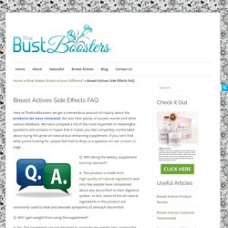 Breast Actives Side Effects FAQ