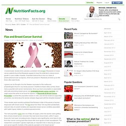 Flax and Breast Cancer Survival