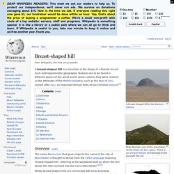 Breast-shaped hill
