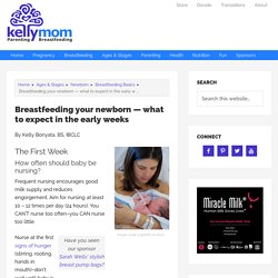 Breastfeeding your newborn — what to expect in the early weeks