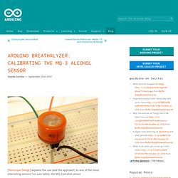 Breathalyzer: Calibrating the MQ-3 Alcohol Sensor