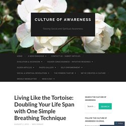 Living Like the Tortoise: Doubling Your Life Span with One Simple Breathing Technique