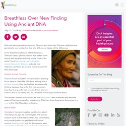 Breathless Over New Finding Using Ancient DNA - 23andMe Blog