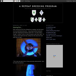 A RepRap Breeding Program: Glowing PLA...