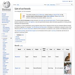 List of cat breeds