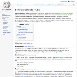 Bretons du Monde – OBE
