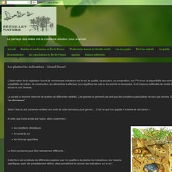 Les plantes bio-indicatrices - Gérard Ducerf