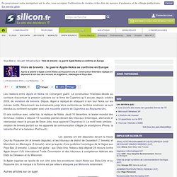 Viol s de brevets : la guerre Apple-Nokia se confirme en Europe « silicon.fr