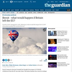 Brexit – what would happen if Britain left the EU?