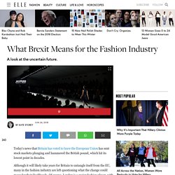 What Brexit Means for the Fashion Industry