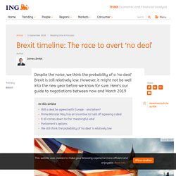 Brexit timeline: The race to avert ‘no deal’