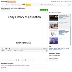 Early History of Education