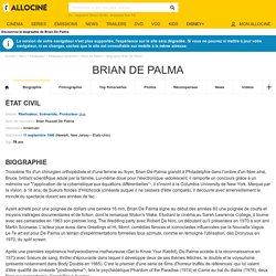 Brian De Palma : Sa biographie