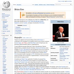 Brian Eno - Wikipédia - Framasoft Framafox