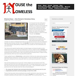 One Woman's Homeless Story