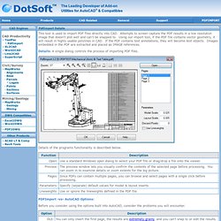AutoCAD PDF Import - PDFImport Software