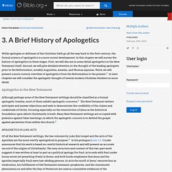 3. A Brief History of Apologetics