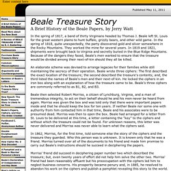 A Brief History of the Beale Papers