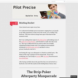Briefing Docket « Pilot Precise