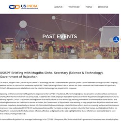 USISPF Briefing with Mugdha Sinha, Secretary (Science & Technology), Government of Rajasthan