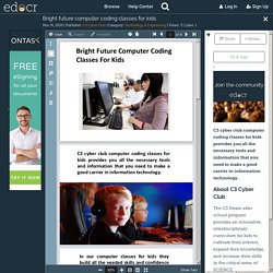 Bright Future Computer Coding Classes For Kids