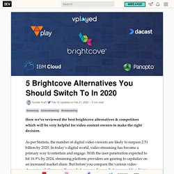 5 Brightcove Alternatives You Should Switch To In 2020