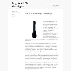 Brightest LED Flashlights