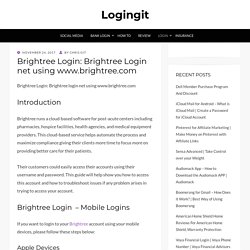 Brightree Login: Brightree Login net using www.brightree.com