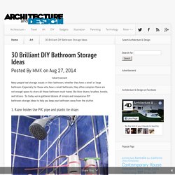 30 Brilliant DIY Bathroom Storage Ideas