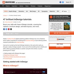 47 brilliant InDesign tutorials