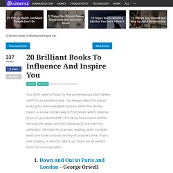 20 Brilliant Books To Influence And Inspire You
