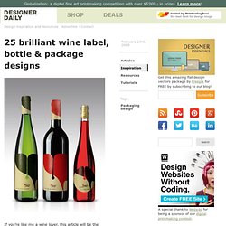25 brilliant wine label, bottle & package designs