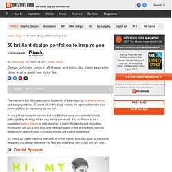 50 brilliant design portfolios to inspire you