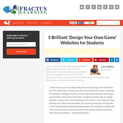 5 Brilliant 'Design Your Own Game' Websites for Students