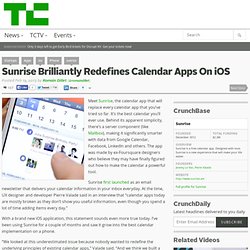 Sunrise Brilliantly Redefines Calendar Apps On iOS