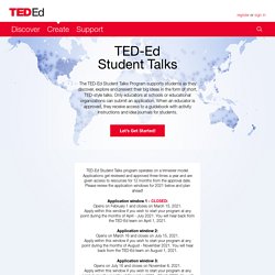 Bring TED-Ed Student Talks to Your School
