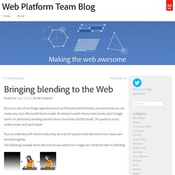 Bringing blending to the Web