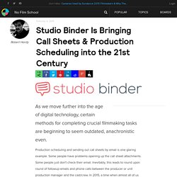 Studio Binder Is Bringing Call Sheets & Production Scheduling into the 21st Century