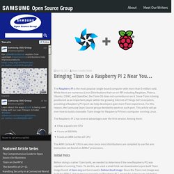 Bringing Tizen to a Raspberry PI 2 Near You... - Samsung Open Source Group Blog