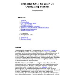 Bringing SMP to Your UP Operating System