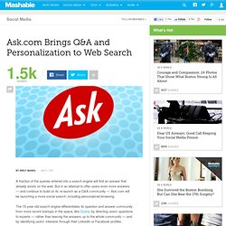 Ask.com Brings Q&A and Personalization to Web Search