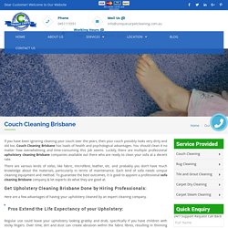 Couch Ceaning Brisbane - 0451115551 - Upholstery Cleaning Brisbane