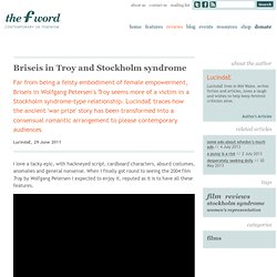 Briseis in Troy and Stockholm syndrome - Reviews