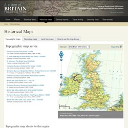 Old maps of Britain and Europe from A Vision of Britain through Time