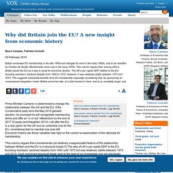 Britain’s EU membership: New insight from economic history