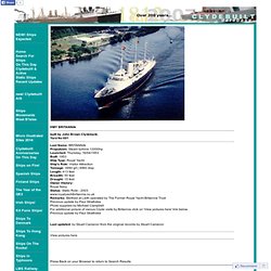 HMY BRITANNIA built by John Brown Clydebank Clydebuilt Ships Database