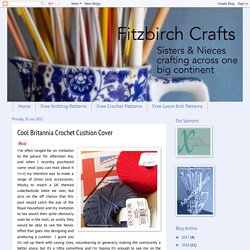 FitzBirch Crafts: Cool Britannia Crochet Cushion Cover