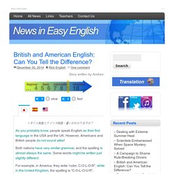 British and American English: Can You Tell the Difference?