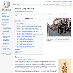 British Army uniform
